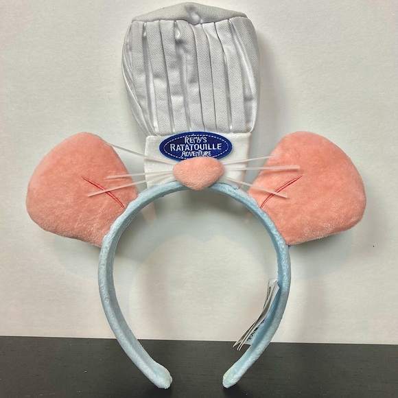 Disney Epcot Mickey Minnie Mouse Ears Remy Ratatouille Ear Chef Headband - Picture 1 of 10